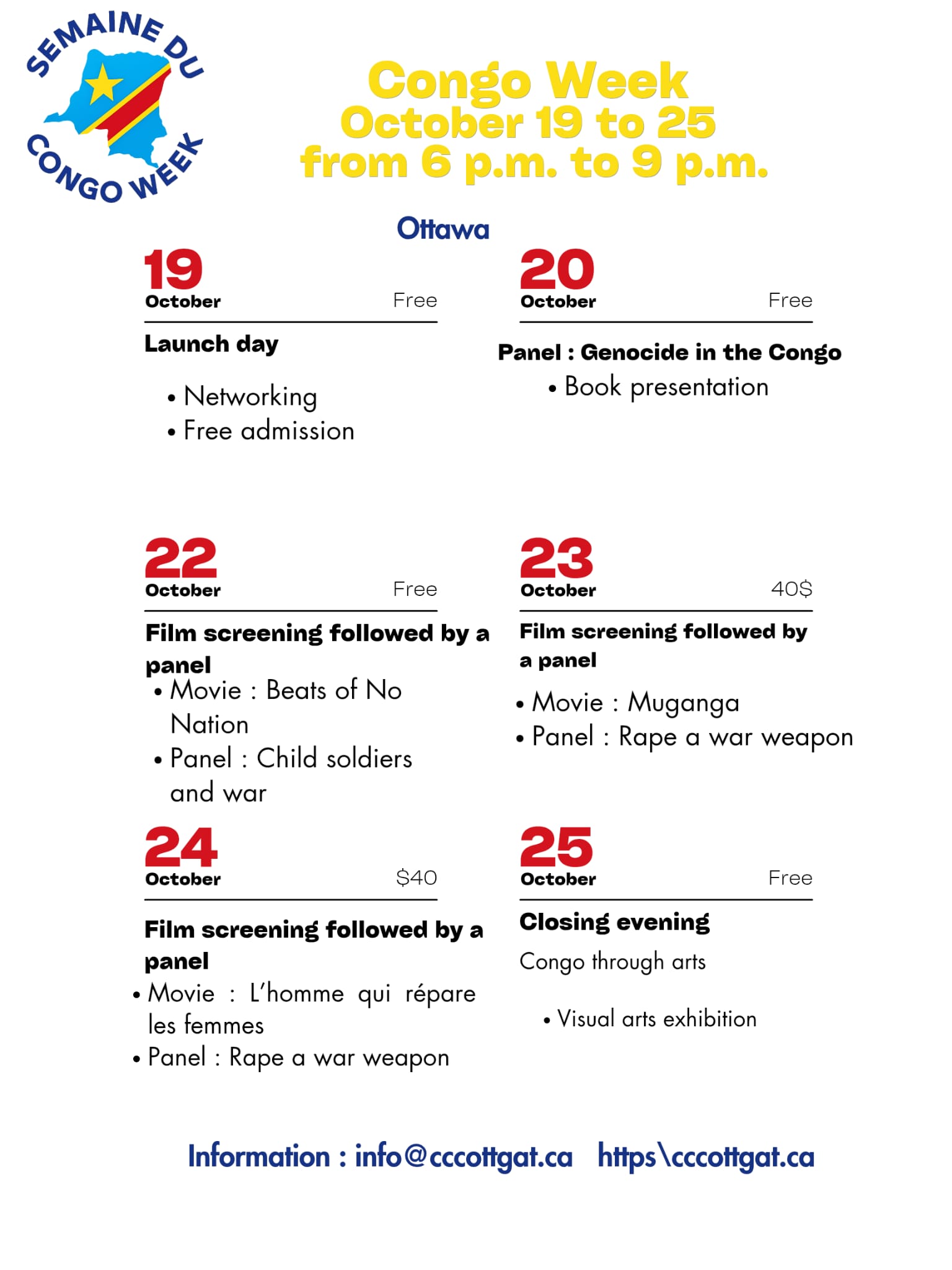 Sommaire de la Semaine